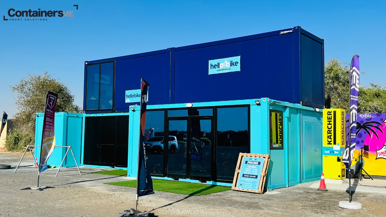 container pop up shop made using modular mobile container 