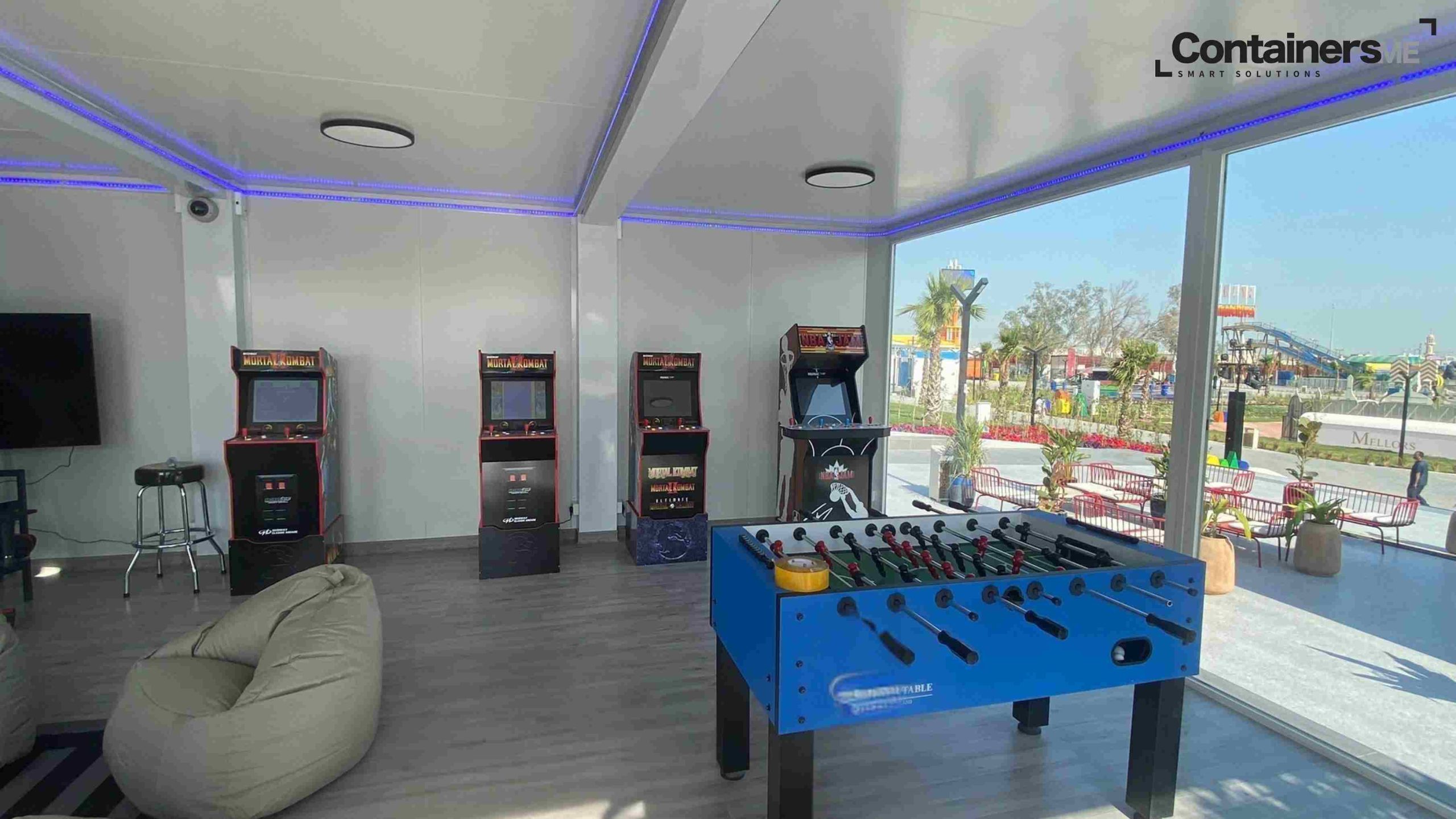 event space made using temporary container