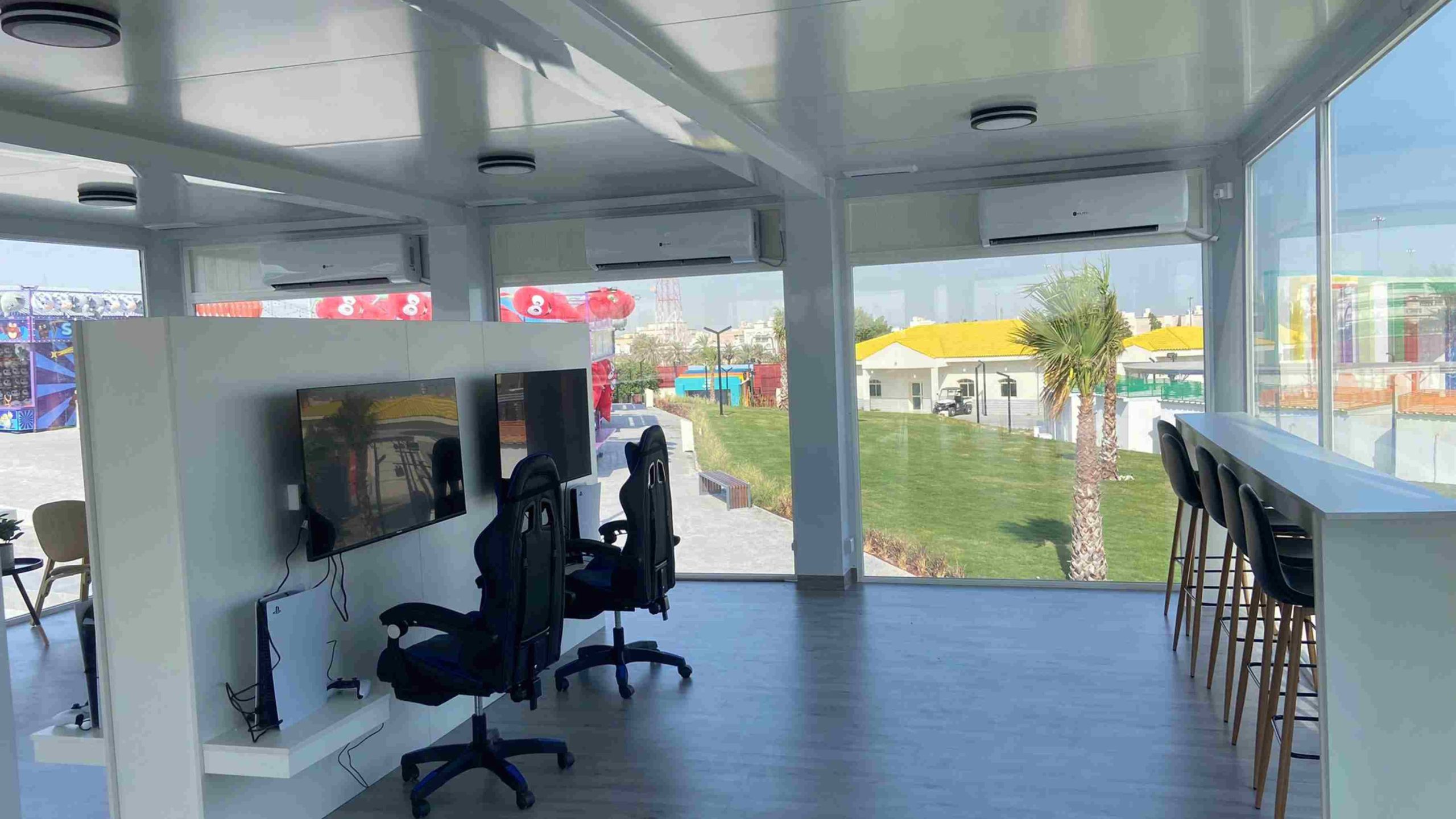 inside image of a temporary container event