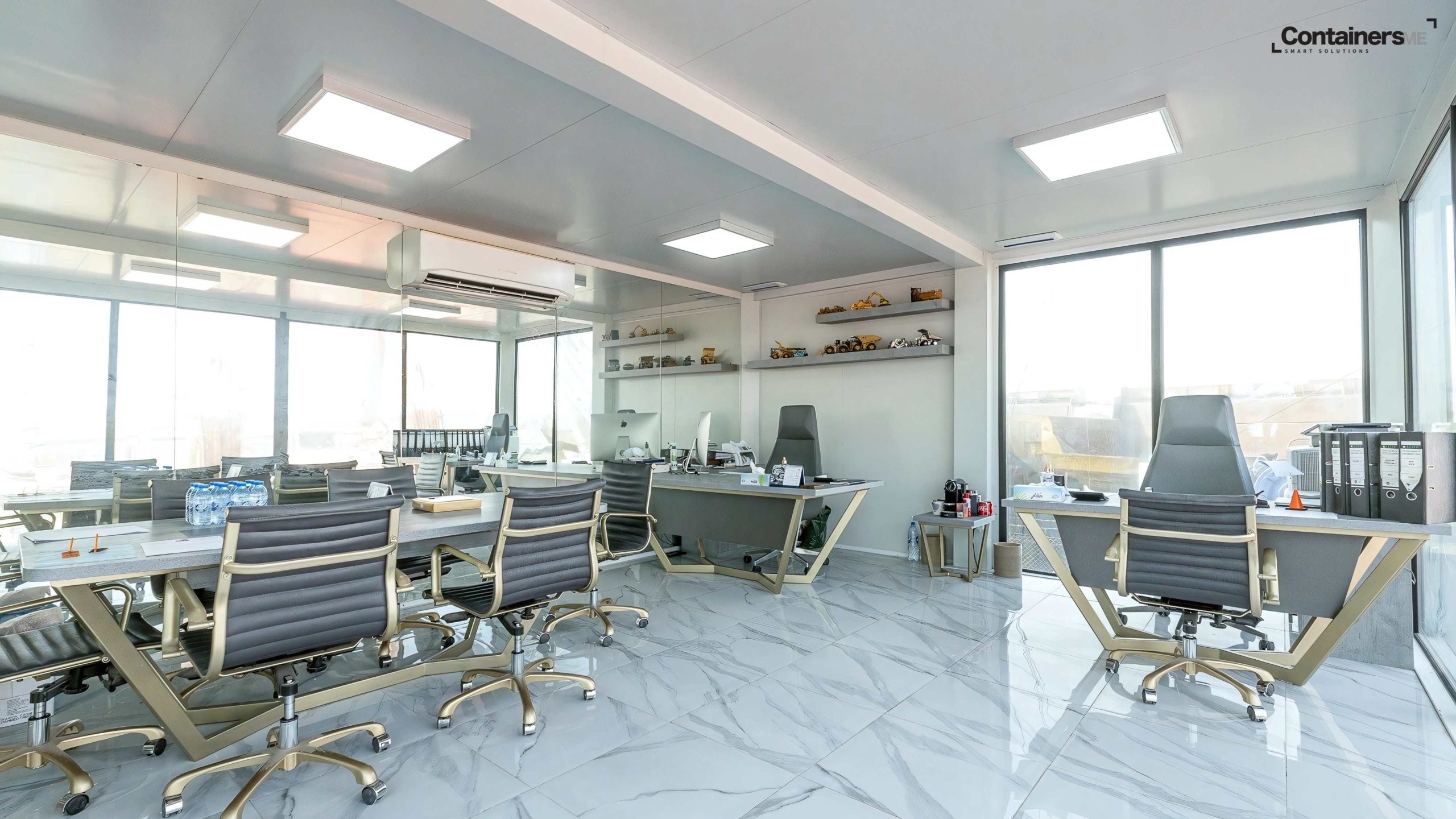 temporary office for oil fields made using modular mobile container