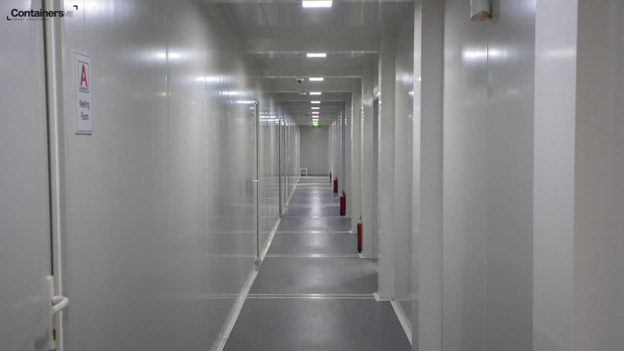 Container Accommodation for workers made using modular mobile containers