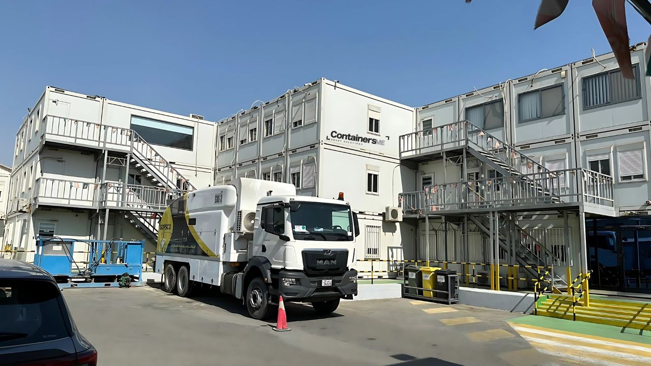 2 floor Container site office made using modular mobile container