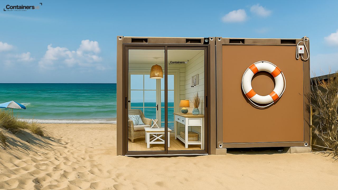 container beach house made using modular container beach house