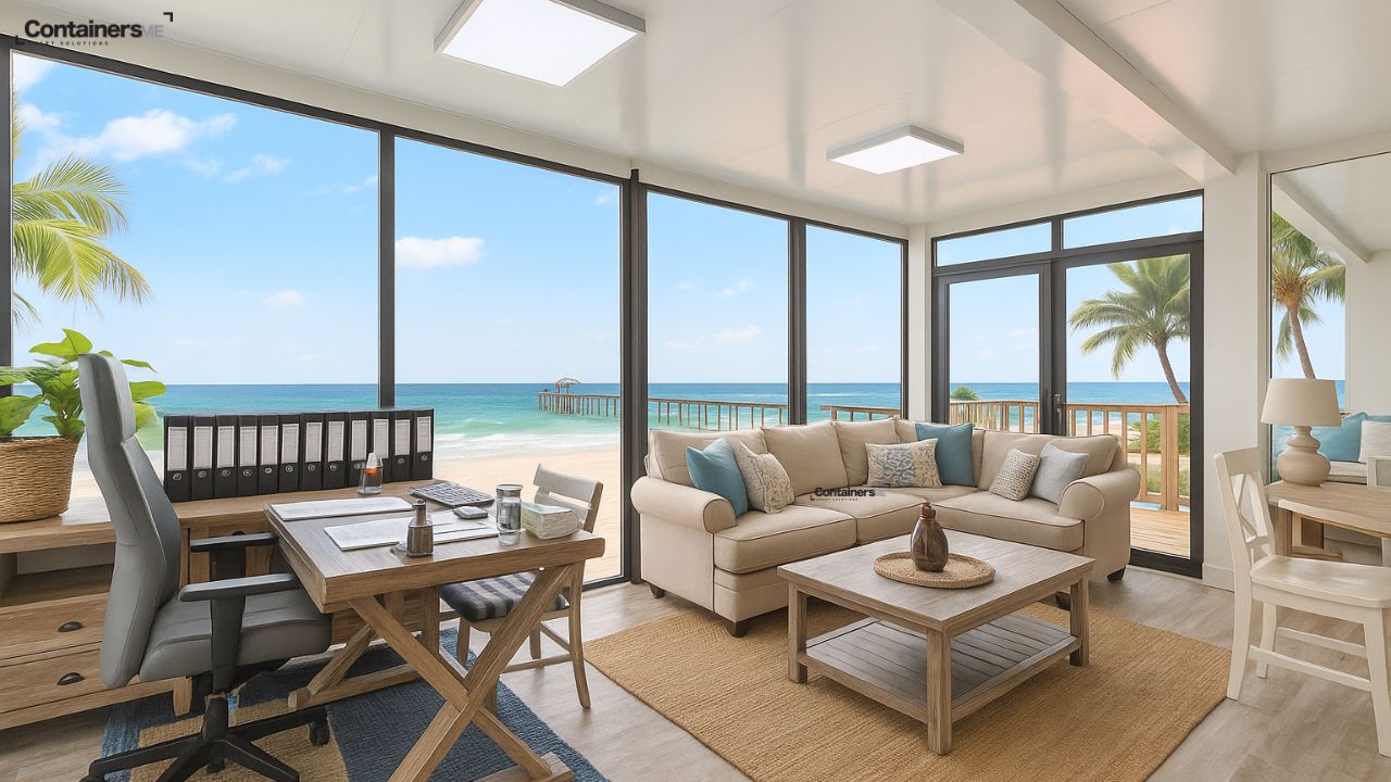 modular container house made using modular mobile container