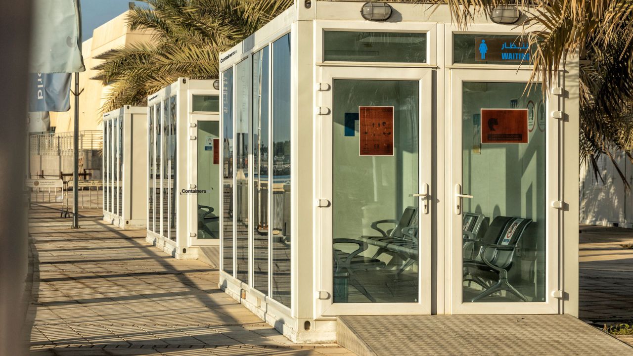prefabricated bus stop made using modular mobile container