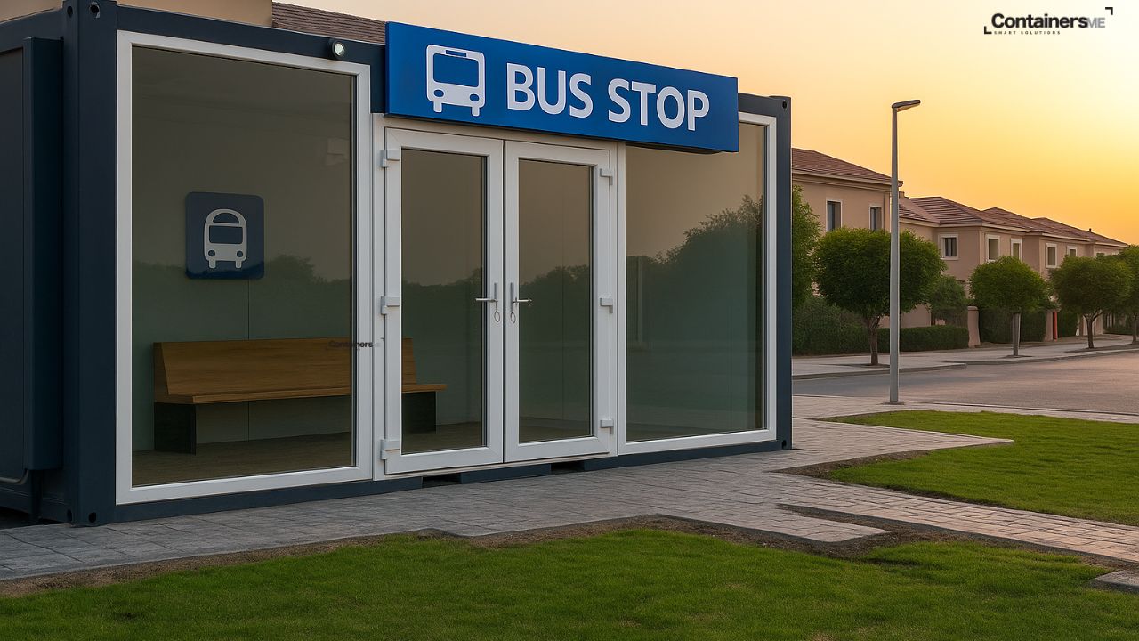 prefabricated container bus stope made using modular mobile container