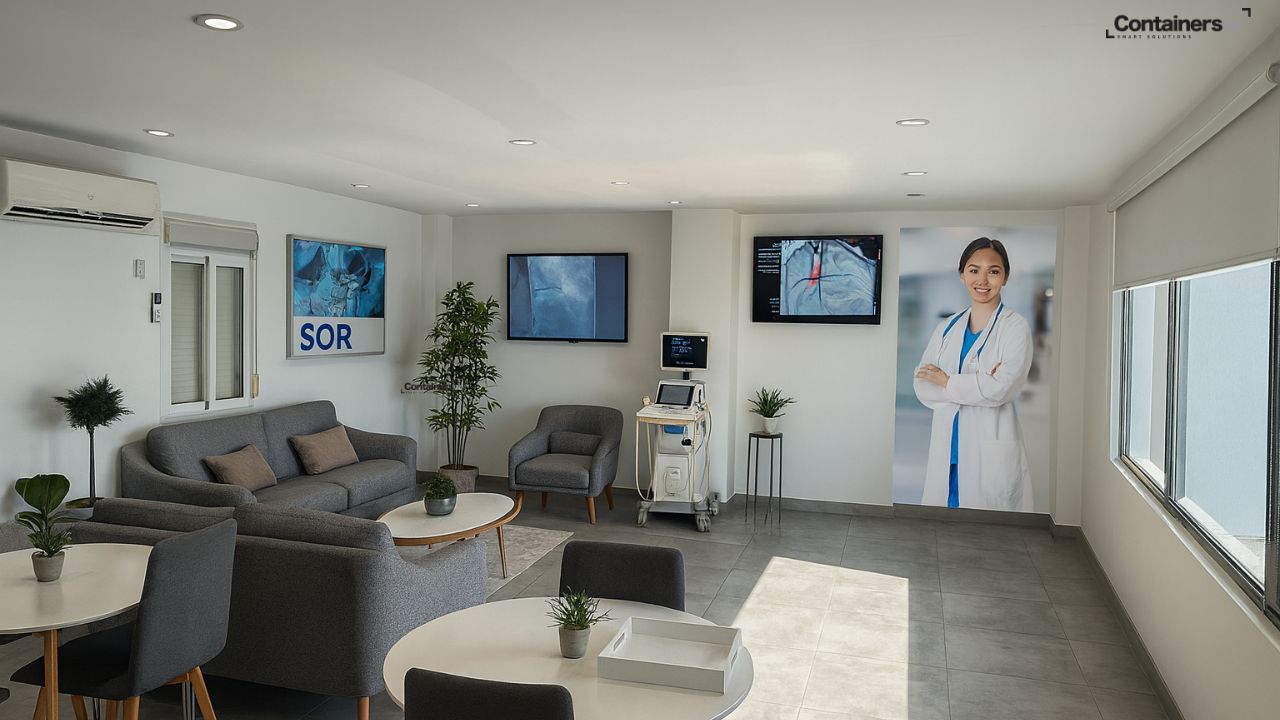 modular clinic made using modular mobile container