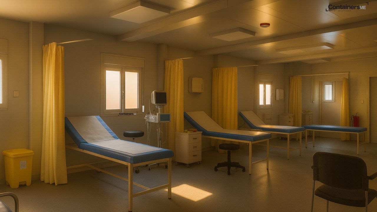 modular clinic made using modular mobile container