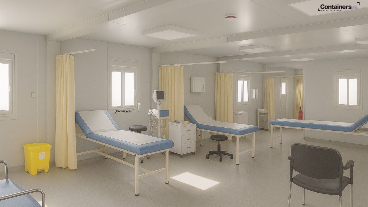 modular clinic made using modular mobile container