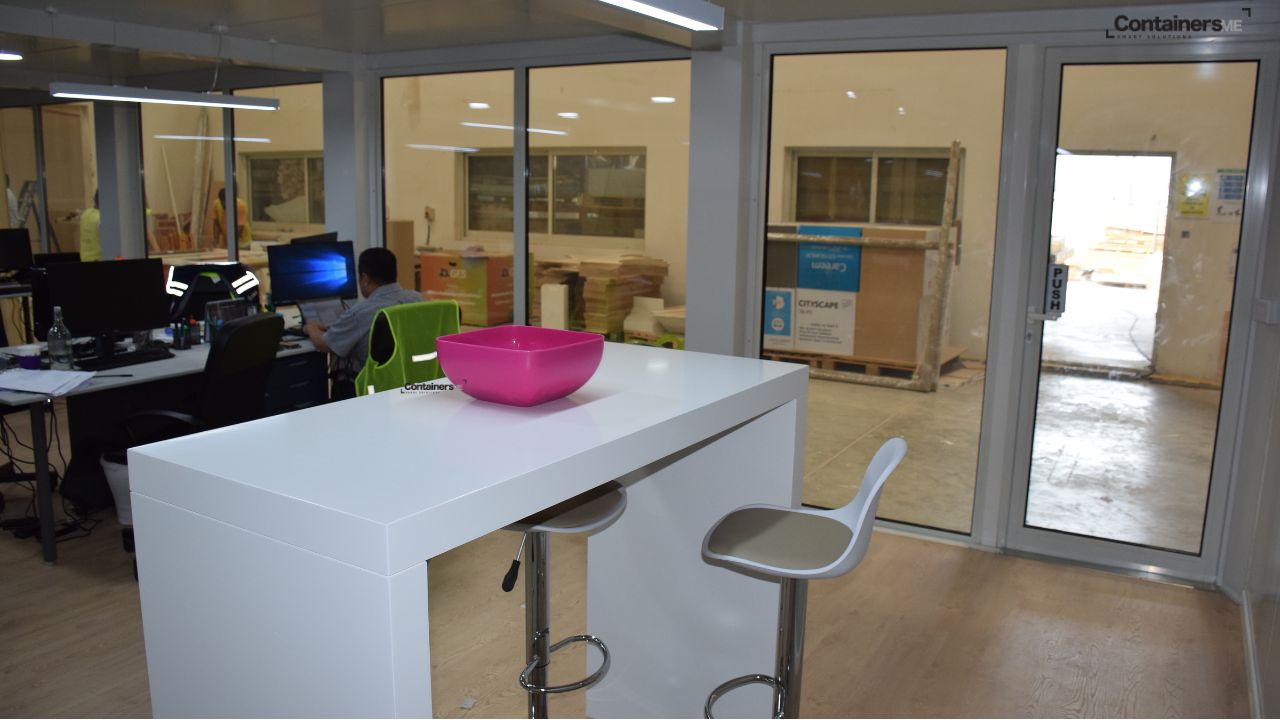 prefab office made using modular mobile container by containers me