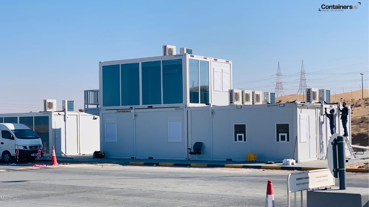 prefab office made using modular mobile container by containers me