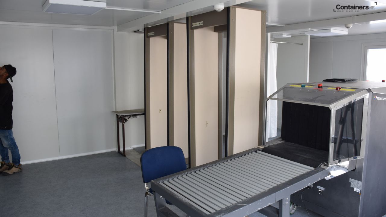 modular control room made using modular mobile container