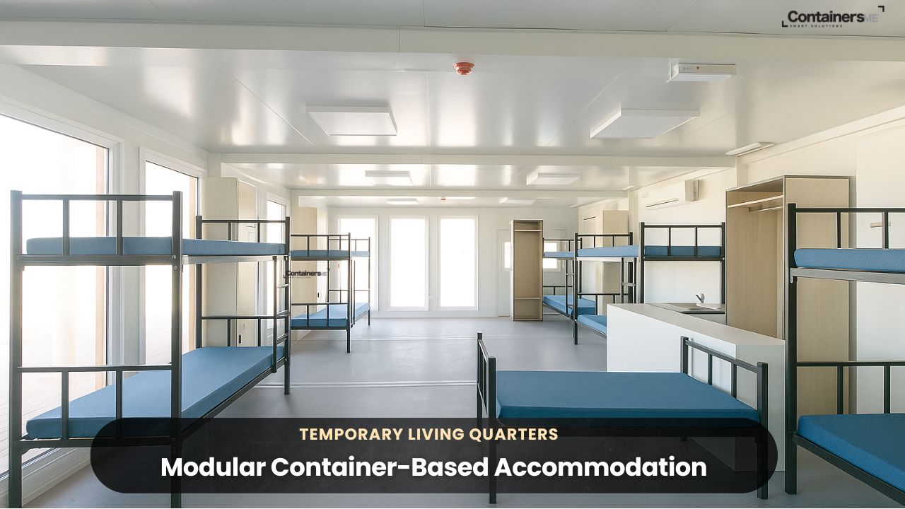 temporary living quarters made using modular container by containers me