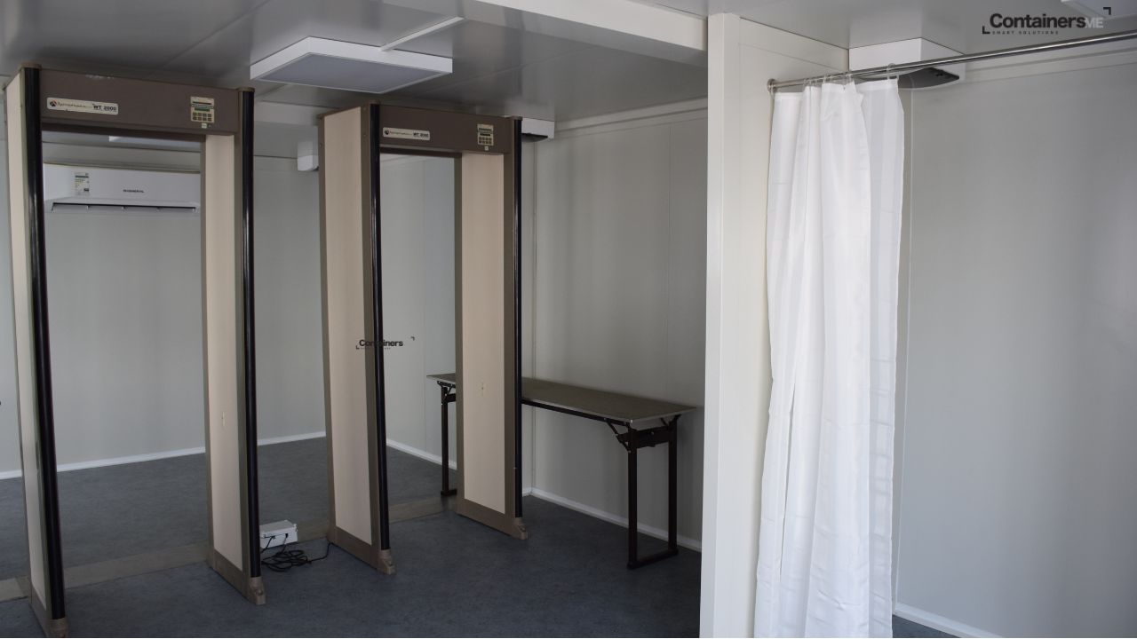 modular control room made using modular mobile container