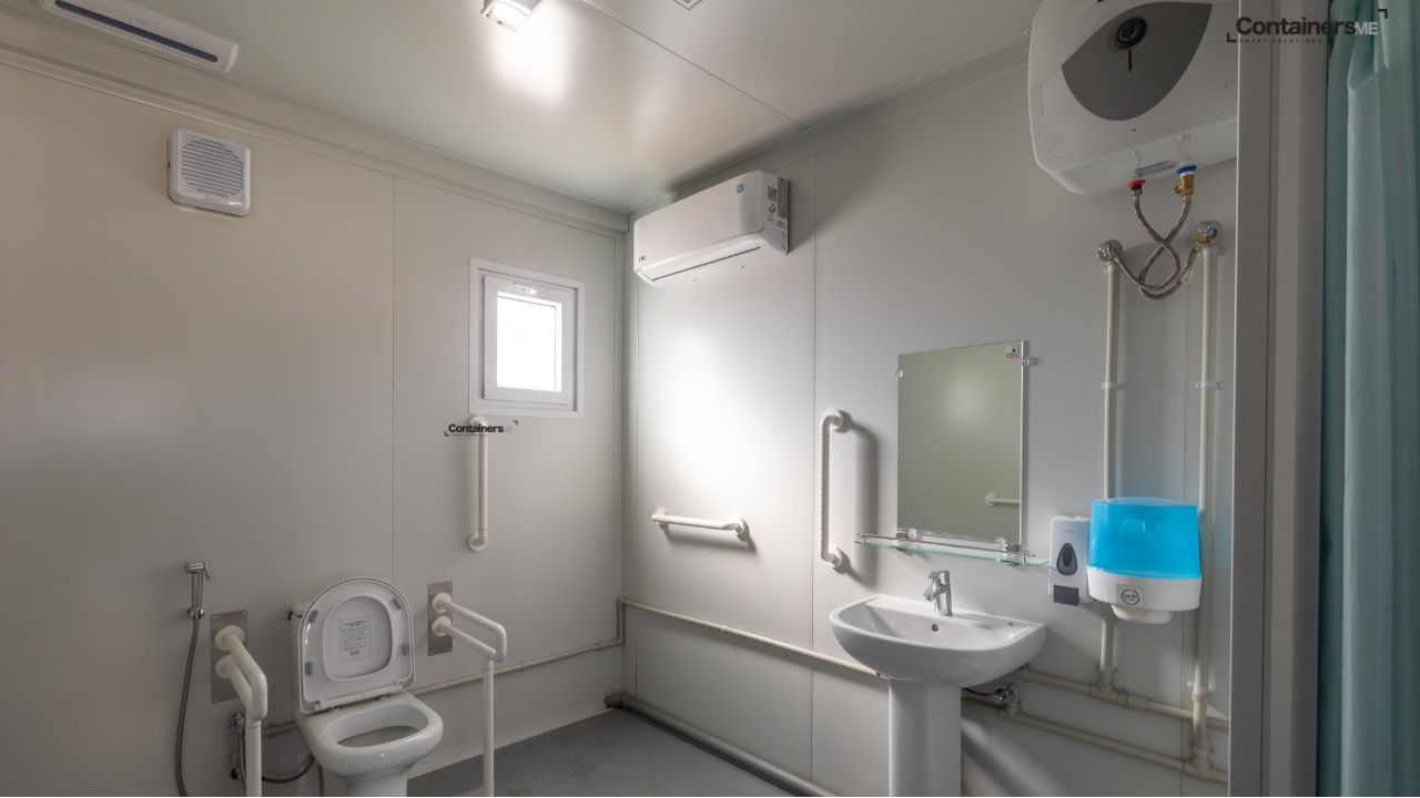 ablution unit made using modular mobile container by containers me