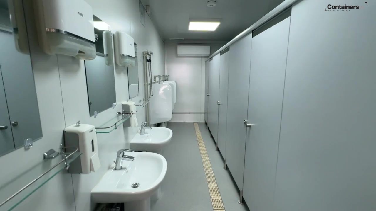 ablution unit made using modular mobile container